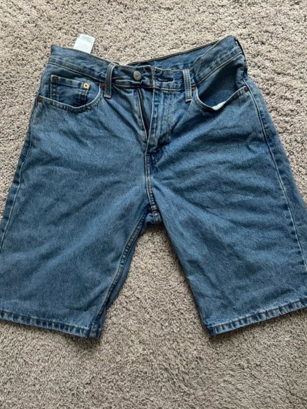 Levi's Medium Blue Denim Jean Shorts